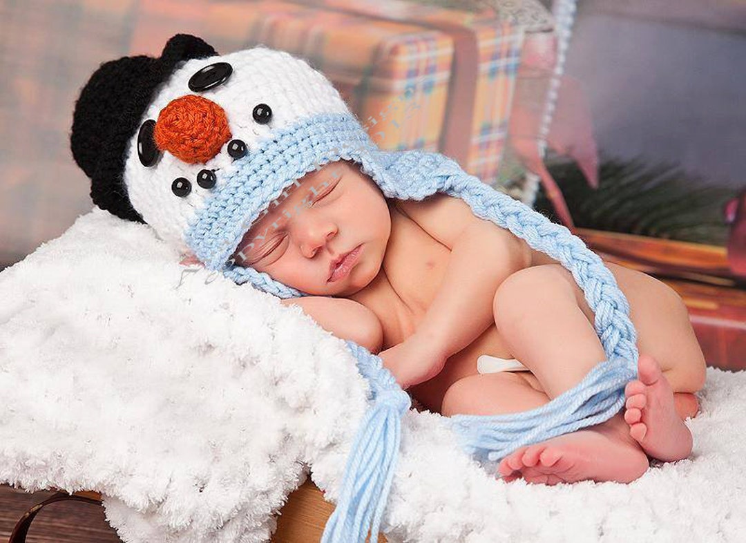 Snowman Hat, Baby Snowman Hat, Baby Christmas Hat Etsy
