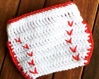 Newborn baby baseball diaper cover