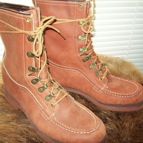 SZ 9 vintage 80s WINCHESTER leather work hunting boots