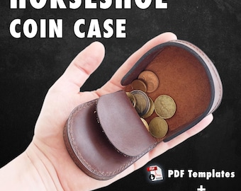 Horseshoe coin case – PDF patterns + video tutorial