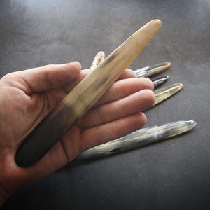 Natural buffalo horn leather folders