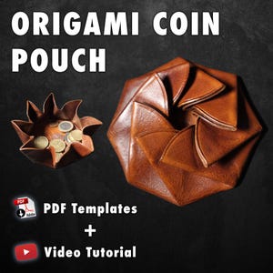 Monedero de origami: patrones en PDF y videotutorial