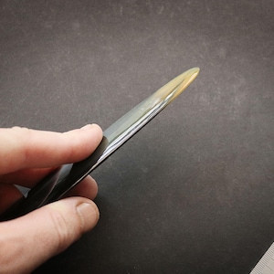 Natural buffalo horn leather folders