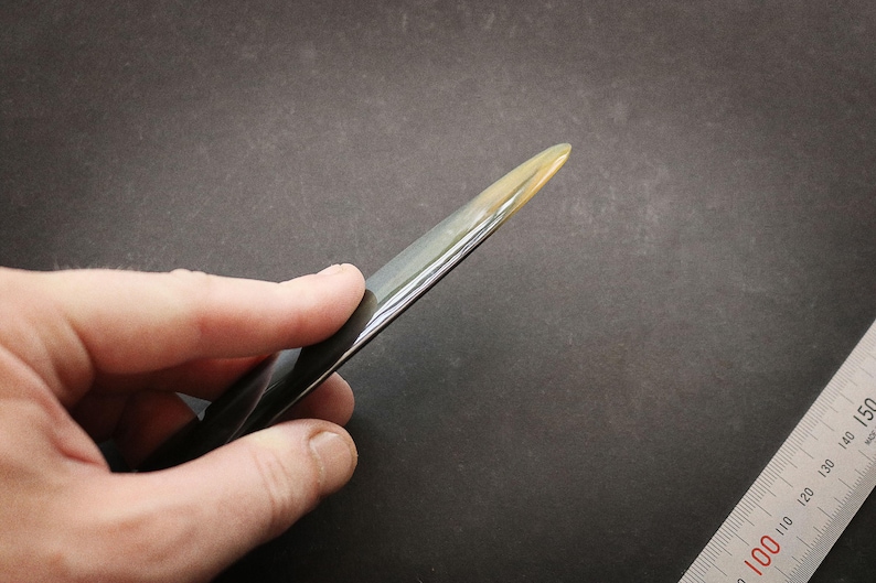 Natural buffalo horn leather folders