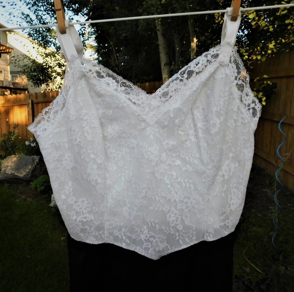 Vintage Slip-vintage Lingerie-dress Slip-black White-full - Etsy