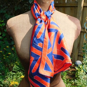 Vintage Veresa by Vera Neumann Red & Blue Striped Polyester
