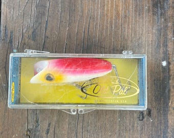 Vintage fishing lure-fish hook-antique lure-fishing tackle-Instant Collection-Mustad Hooks-Old Pal-Woodstream-Old lure-Hydron-Unused