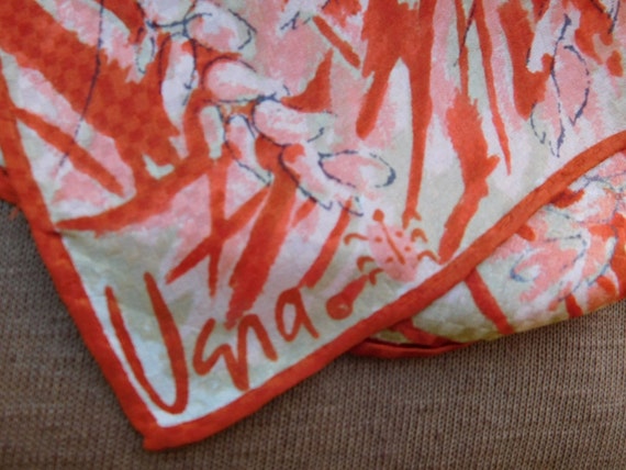 Vintage Scarf-VERA Neumann-Vintage Fashion-Orange… - image 2