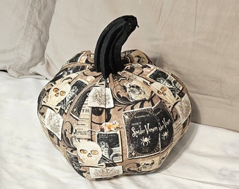 Halloween Fabric Pumpkin Spiders Rats Skulls Steampunk Holiday Decor