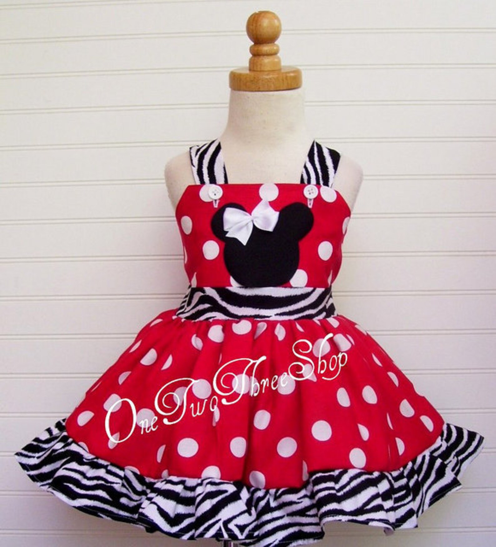 Custom Boutique Clothing Minnie Mouse Jumper Dress | Etsy
