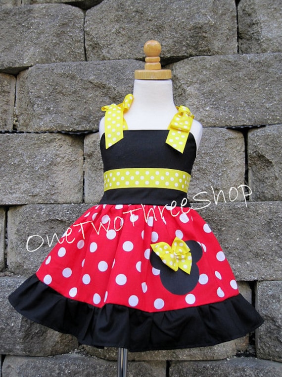 Custom Boutique Clothing Minnie Mouse Jumper Dress Etsy