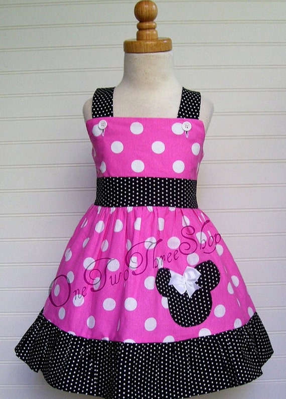 Custom Boutique Clothing Minnie Mouse Jumper Dress | Etsy
