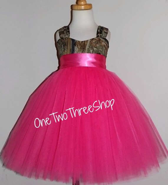 Flower Girl Camo Mossy Tutu Tulle Dress For Weddings And Party Etsy