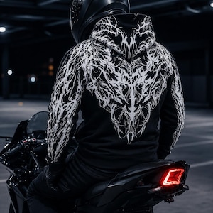Motorcykelluvtröja | Aramidbepansrad luvtröja, CE-nivå 2-skydd, Reflekterande motorcykelluvtröja, Skyddande motorcykelutrustning, Motorcykelkläder