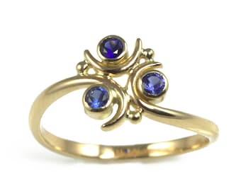 Zora sapphire engagement ring deals
