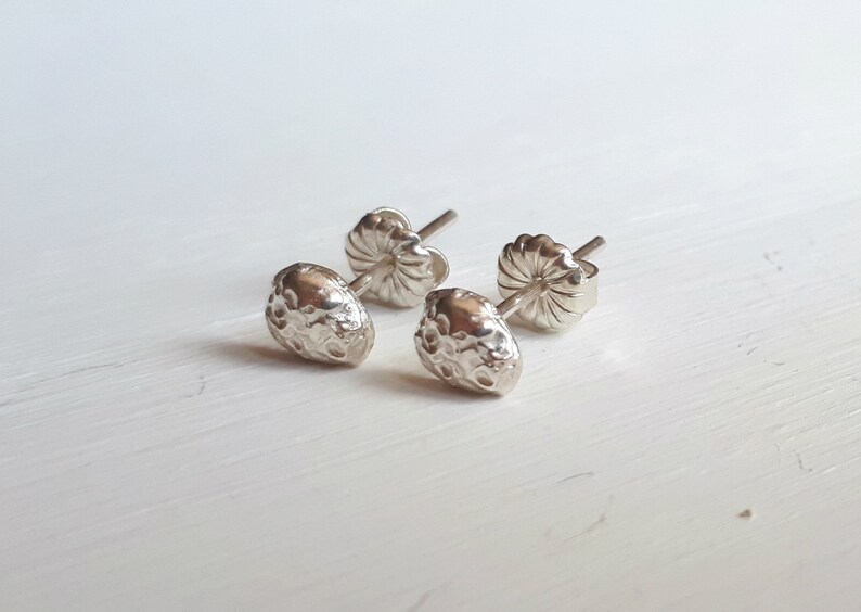 Astronomy Asteroid Stud Earrings Space Jewelry Meteorite Boho Small Silver Earrings