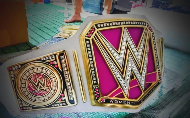 WWE RAW Women's Championship Belt Pink Replica Title Belt Wrestling ...