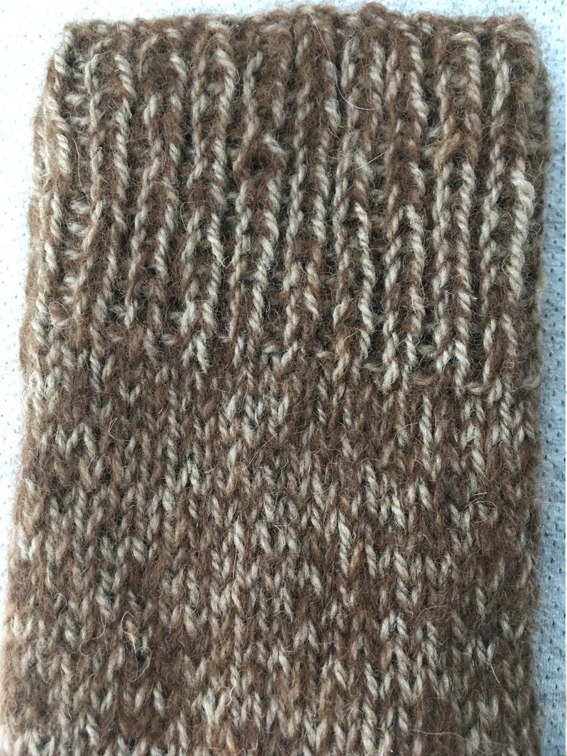 Hand Knit SEAMLESS Long Leg Warmers 100% WOOL ALPACA Gray | Etsy