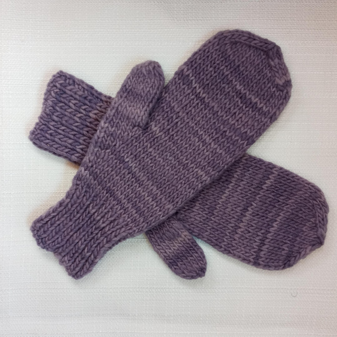 Mittens Color Unique Hand Knit Mittens Healthy Color 100% Organic Hand Dyed Wool Yarn ...