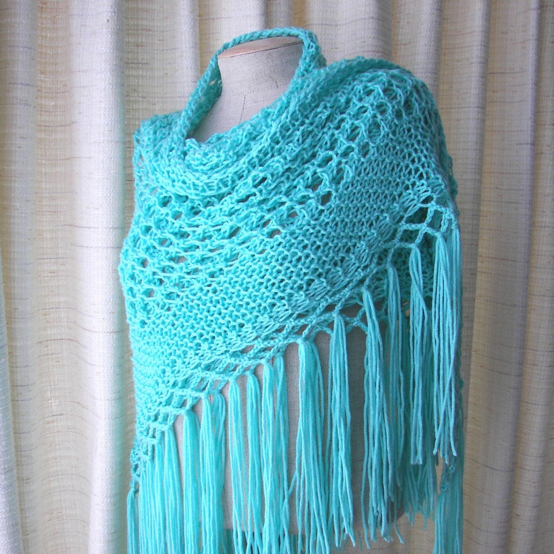 shawl wrap with fringe