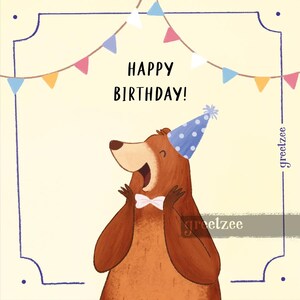 Happy Bearthday! - A cute animated digital Birthday Greeting Card - Illustration & Animation