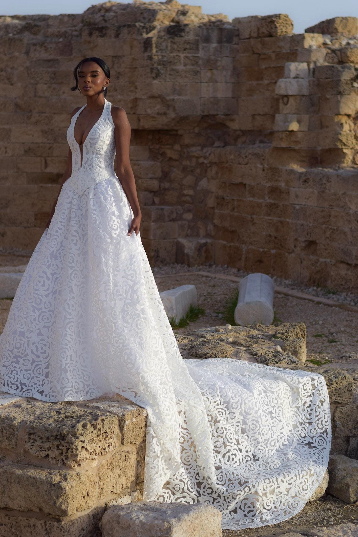 chinese dress ladies Berylove Women Princess White Wedding Dress with Appliques Lace A-Line Lace Up Tulle Corset Bridal Dress, White / US20W