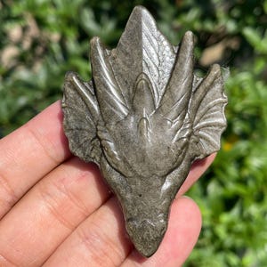 3&#39;&#39;+ Natural Gold Obsidian quartz,quartz crystal Dragon head,hand carved,Crystal skull,Dragon Skull,Home Decoration Crystal Gifts 1pc