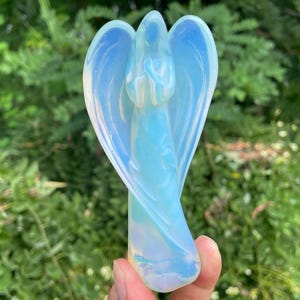 4.5&#39;&#39;+Opal quartz angel,quartz crystal elf,hand carved angel skull,Crystal Angel,Angel skull,Crystal Gifts crystal helaing 1pc