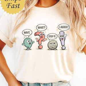 Comfort Colors® Funny Punctuation Teacher Shirt Grammar Teacher Tee Reading Teacher Shirt Back to School Teacher Tee