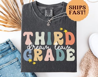 Third Grade Dream Team Shirt, 3rd Grade Teacher T-shirt, Teacher Team T-Shirt, Teacher Appreciation Gift, Elementary School, Back to School