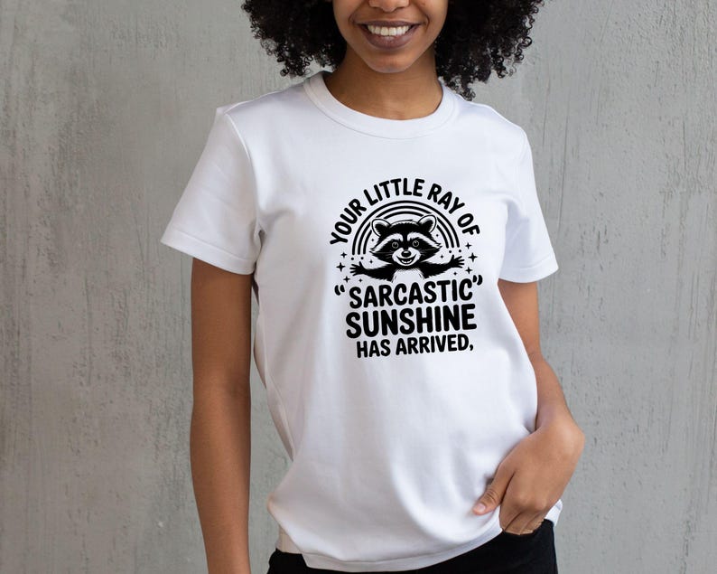 Sarcastic Funny,raccoon quote svg,sarcastic quote svg,Sarcastic Funny SVG,sassy raccoon svg,trendy raccoon svg,your little ray svg,sassy raccoon,sarcastic raccoon,raccoon sarcastic,sublimation raccoon,raccoon quote,sarcastic sunshineYour little ray of sarcastic sunshine svg, Sarcastic svg, Has arrived svg, funny raccoon svg, sassy raccoon , trendy design sublimation PNG
Your Little Ray Of Sarcastic Sunshine Has Arrived SVG PNG, Retro Funny Raccoon Shirt Design, Sarcastic Svg, Sassy Meme