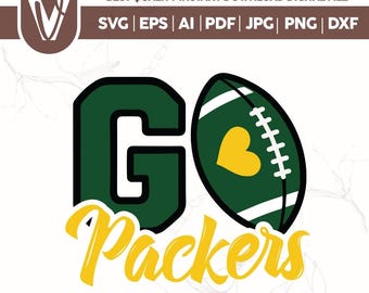 Packers Football SVG, Mascot & Cheer, Mom Shirts (Digital Files)