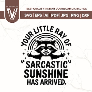 Sarcastic Funny,raccoon quote svg,sarcastic quote svg,Sarcastic Funny SVG,sassy raccoon svg,trendy raccoon svg,your little ray svg,sassy raccoon,sarcastic raccoon,raccoon sarcastic,sublimation raccoon,raccoon quote,sarcastic sunshineYour little ray of sarcastic sunshine svg, Sarcastic svg, Has arrived svg, funny raccoon svg, sassy raccoon , trendy design sublimation PNG
Your Little Ray Of Sarcastic Sunshine Has Arrived SVG PNG, Retro Funny Raccoon Shirt Design, Sarcastic Svg, Sassy Meme