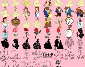 Beauty Beast Svg- Beauty Beast Png- Beauty Beast Eps- Beauty Beast Dxf- Beauty Beast- Digital Files- Digital Bundle- Svg- Png- Eps- Dxf