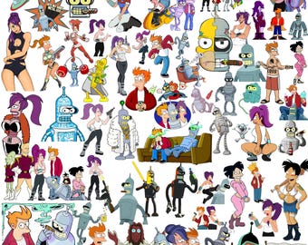 Futurama Svg- Futurama Png- Futurama Pdf- Futurama- Digital Files- Digital Bundle- Svg- Png- Pdf- Cartoon- Prints