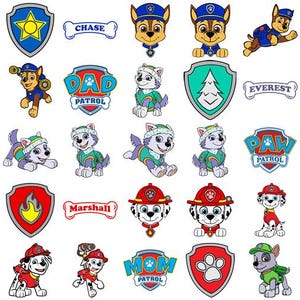 Paw Patrol Digital Files- Paw Patron Digital Prints- Cartoon- Svg- Png-