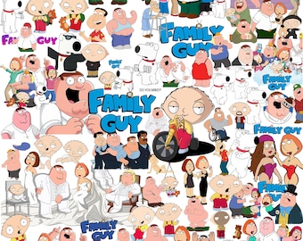 Family Guy Svg- Family Guy Png- Family Guy Pdf- Family Guy- Digital Files- Digital Bundle- Svg- Png- Pdf- Cartoon- Prints