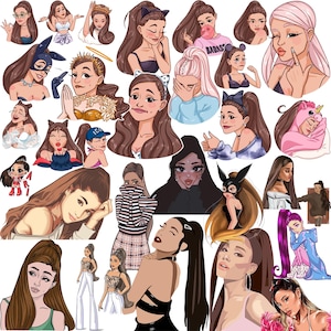 Ariana Grande Svg- Ariana Grande Png- Ariana Grande- Digital Files- Digital Bundle- Svg- Png- Prints