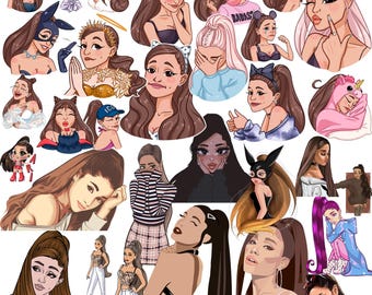 Ariana Grande Svg- Ariana Grande Png- Ariana Grande- Digital Files- Digital Bundle- Svg- Png- Prints
