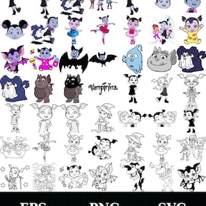 Vampirina Svg- Vampirina Png- Vampirina Eps- Vampirina- Digital Files- Digital Bundle- Svg- Png- Eps- Prints