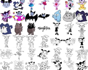 Vampirina Svg- Vampirina Png- Vampirina Eps- Vampirina- Digital Files- Digital Bundle- Svg- Png- Eps- Prints