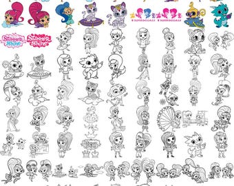 Shimme and Shine- Shimme and Shine Svg- Digital Stickers- Digital Files- Digital Prints