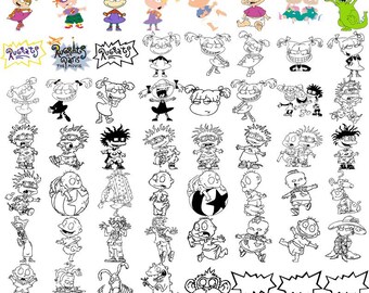 Rugrats- Digital Prints- Digital Stickers- Rugrats- Digital Files- Cartoon- Digital Download