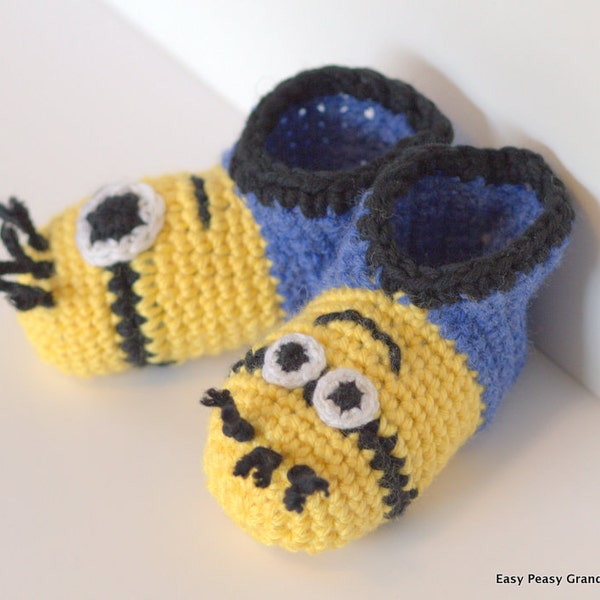 CROCHET PATTEN - slippers, cyclops, boots, shoes, booties, children, PDF file