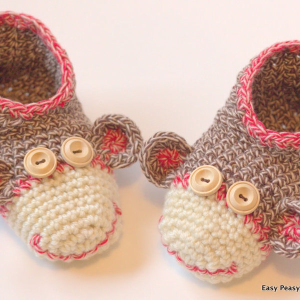 PATRON AU CROCHET - chaussons, singe chaussette, bottes, chaussures, enfants, fichier PDF