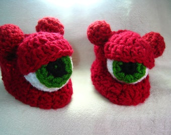 Crochet Monster Slipper Pattern – Youth to Adult Sizes (PDF File)