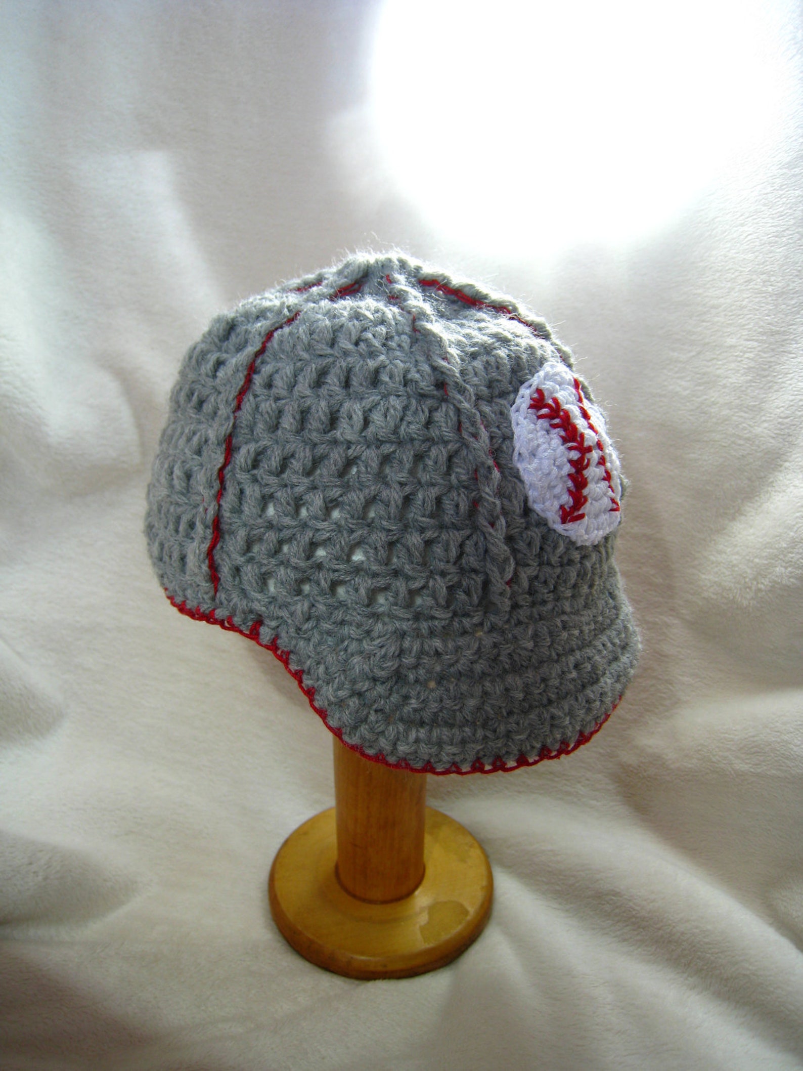 Crochet PATTERN baseball hat cap baseball brim hat ball Etsy How to felt pokball how to make a ball plushie sewing on cut out