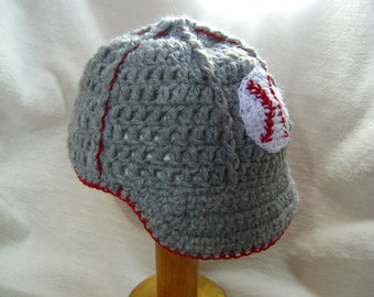 Patrón de gorro de béisbol a crochet – Tallas desde recién nacido hasta niño pequeño (Patrón en PDF)