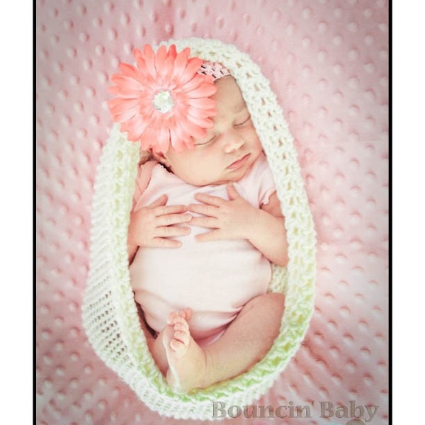 Knit Crochet pattern -  infant pod, baby cocoon pattern, photography prop, sell what you make knit cocoon, PDF format