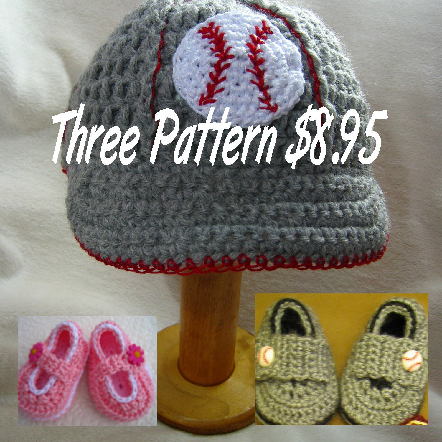Crochet PATTERN Baseball Hat, Cap, Baseball Shoe, Baseball, Brim Hat ...